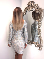 The Sashay Sequin Dress - Silver.